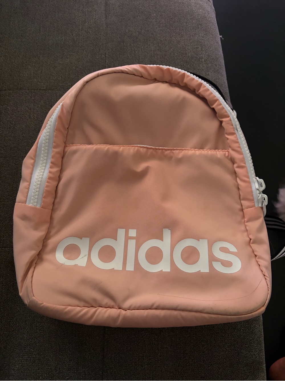 adidas Light Pink Mini Backpack with White Logo
